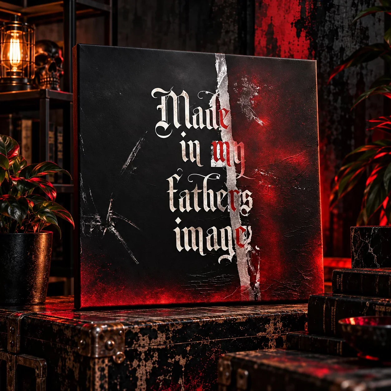 My father spray-painted artwork